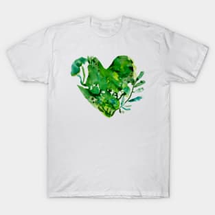 green heart T-Shirt